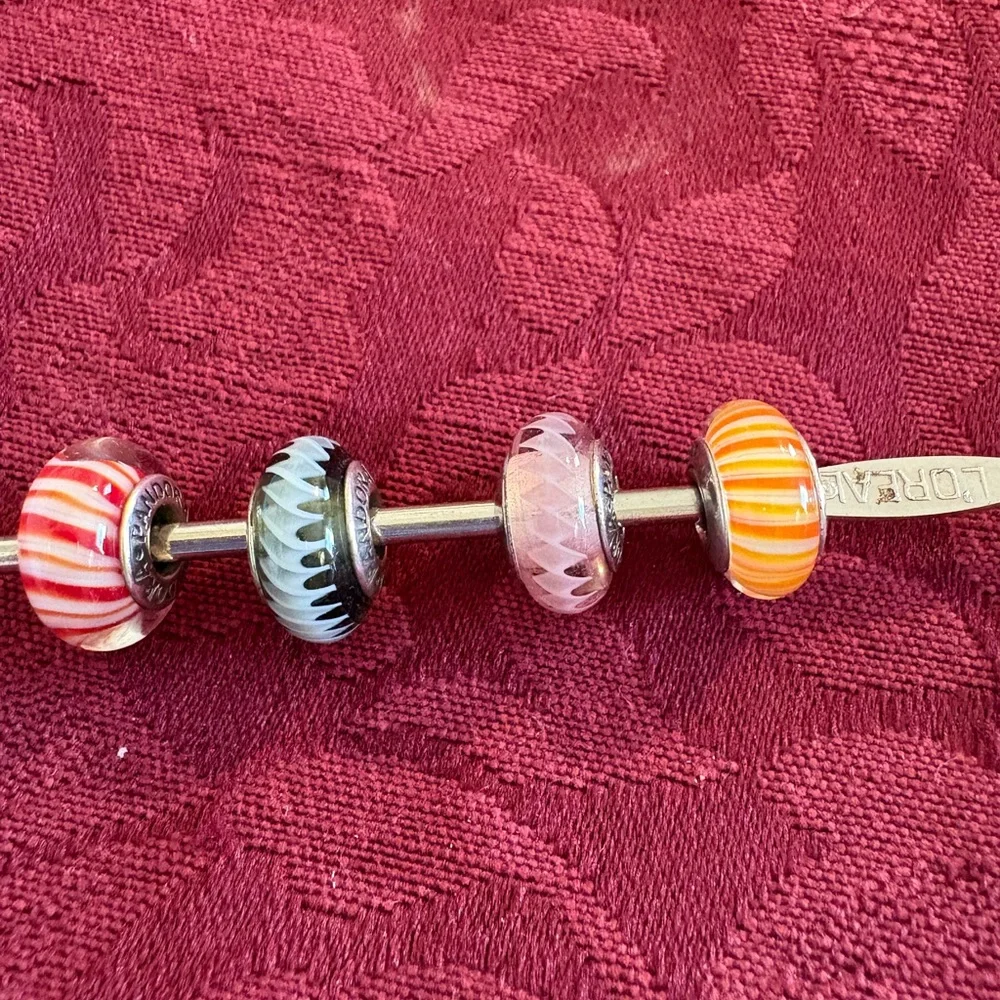 Pandora Vibrant MURANO Bead Charm Bundle - Picture 6 of 6